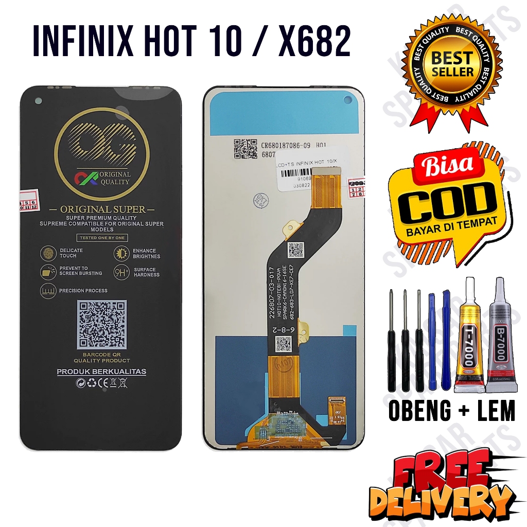 Jual Lcd Touchscreen INFINIX HOT 10 / X682 Original OEM Lcd INFINIX HOT ...