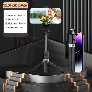 TRBEST Portable Tongsis Tripod 3 In 1 Bluetooth Remote Control Flexible 170CM Tongsis Selfie