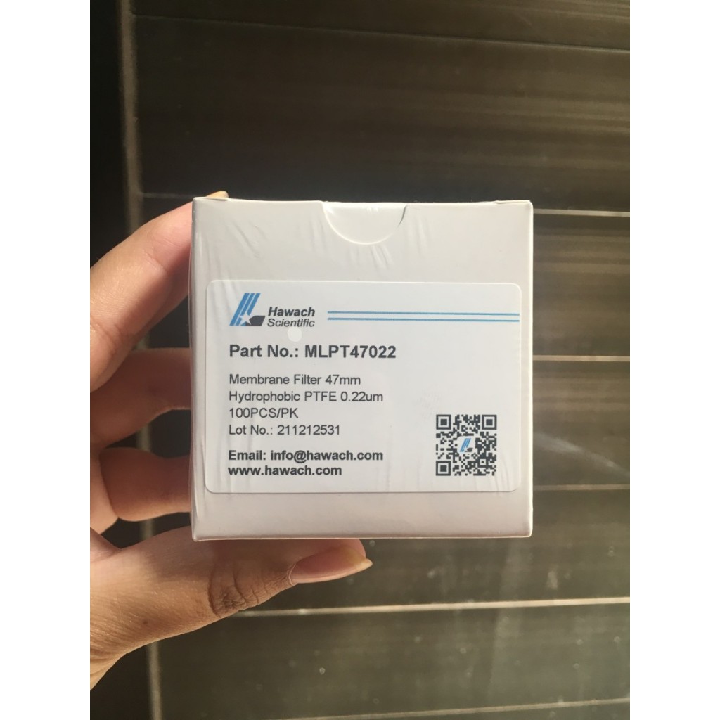 Jual Membrane Filter PTFE Hydrophobic Diameter 47mm Pori 0.22um Merk ...