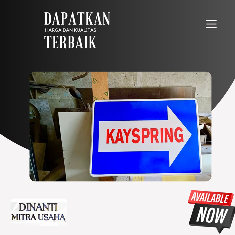 Jual Plang Rambu PANAH/ARAH BIRU (Bisa Custom) | Shopee Indonesia
