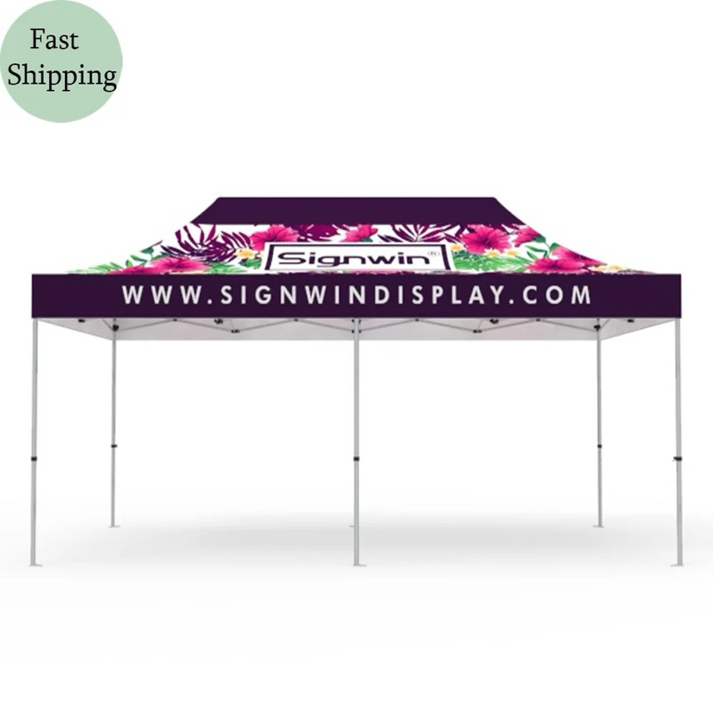 Atap tenda lipat Custome printing uk 3x6