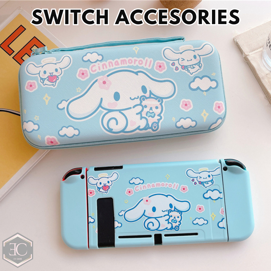 Jual Nintendo Switch V1 V2 Oled Case Pouch Bag Accessories CInnamoroll ...