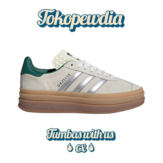 Jual Adidas Gazelle Bold Off White Collegiate Green (JI0328) Shopee