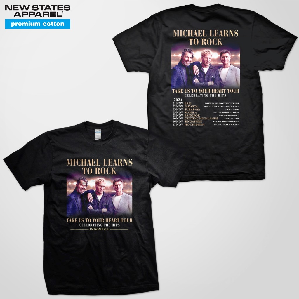Jual Kaos Band MLTR Michael Learns To Rock Take Us To Your Heart Tour ...