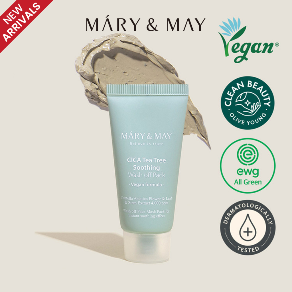 Jual MARY & MAY Tea Tree Wash Off Pack 30g | Shopee Indonesia