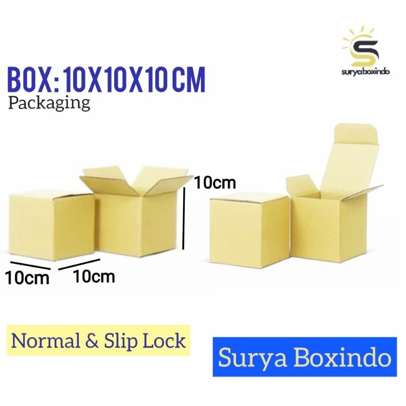 Jual Box 10x10x10 cm /Kardus/boxkecil/Karduskecil/normal/sliplock ...