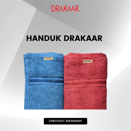 Handuk Drakaar - Handuk Mandi Dewasa 70x135cm Warna, 100% Cotton