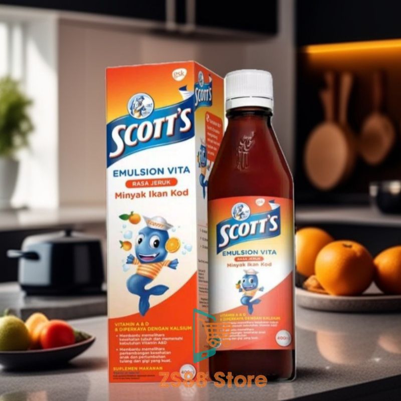 Jual Scott's Emulsion Vita Rasa Jeruk @ 200mL | Shopee Indonesia