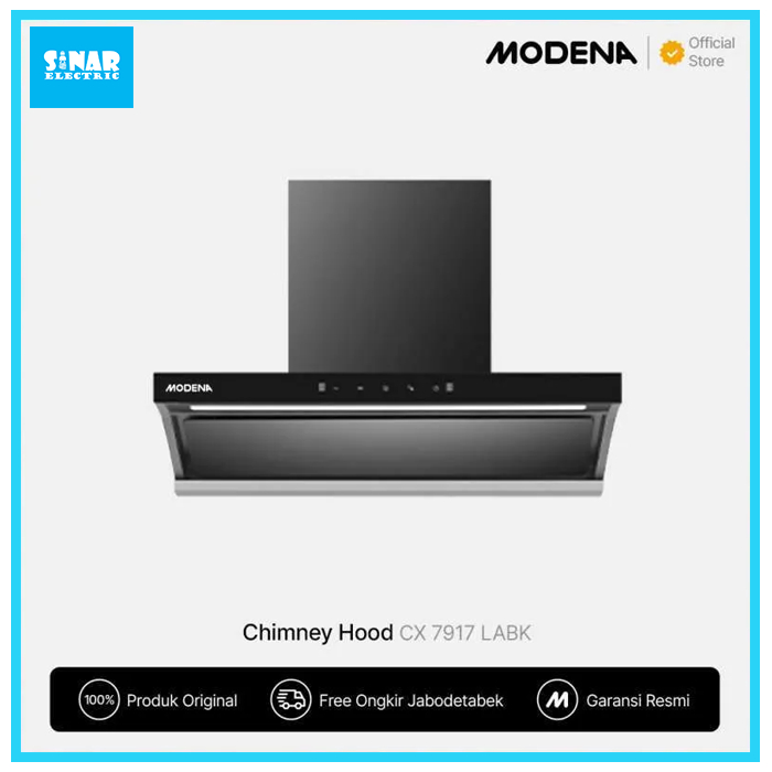 Jual Cooker Hood Modena CX 7917 LABK Chimney Hood Modena CX7917 ...