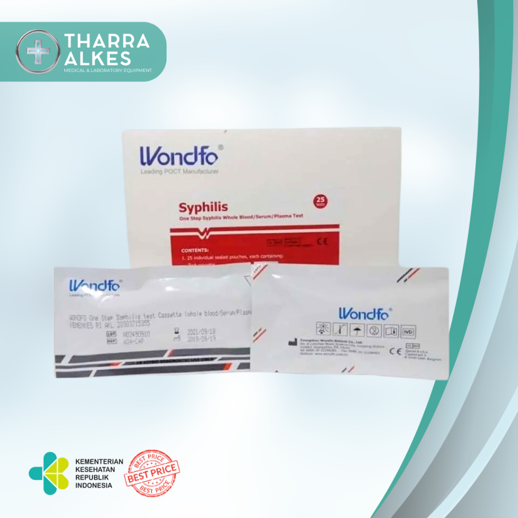 Jual RAPID TEST WONDFO One Step Syphilis test Cassette whole blood ...