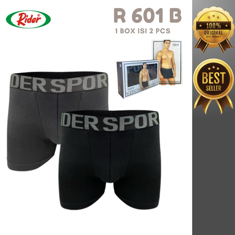 Jual Boxer Pria RIDER ORIGINAL R601B - 1 Box isi 2 Pcs | Shopee Indonesia