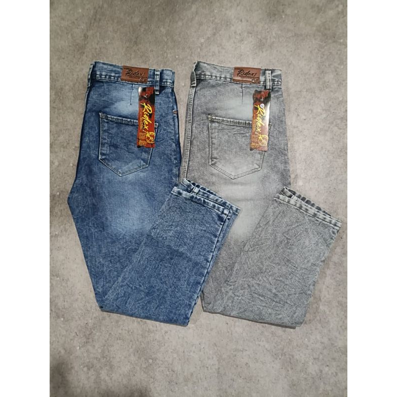 Jual Celana Jeans Boyfrend Cewek Sobek tidak tembus model Garis Garis