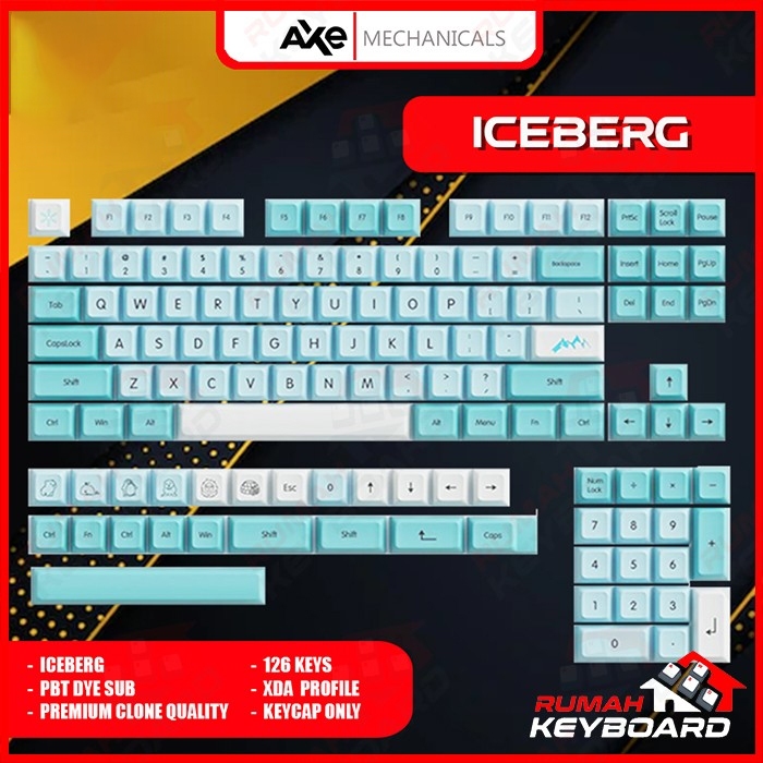 Jual AXE MECHANICALS - XDA - Icebarg - PBT - Dye Sub - Mechanical ...
