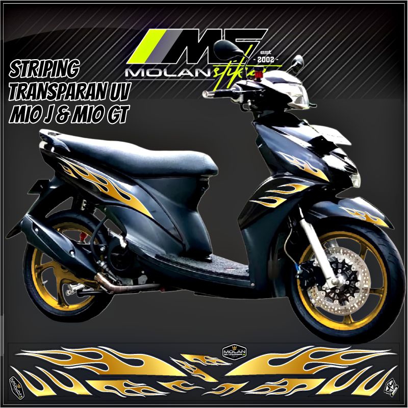 Jual Decal Sticker Striping Variasi Transparan Uv Mio J 115 & Mio GT ...