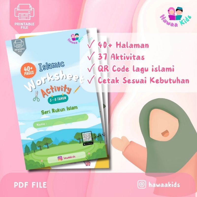 Jual Islamic Worksheet Activity - Seri Rukun Islam - Printable File ...