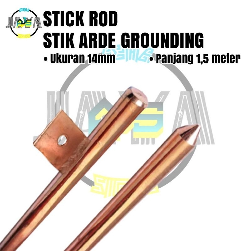 Jual Stick As Grounding Rod 14mm / Stik Arde Grounding Penangkal anti