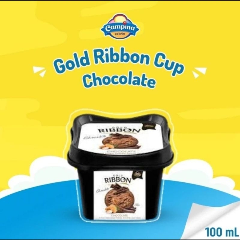 Jual Campina ice cream Gold Ribbon 100 ml | Shopee Indonesia