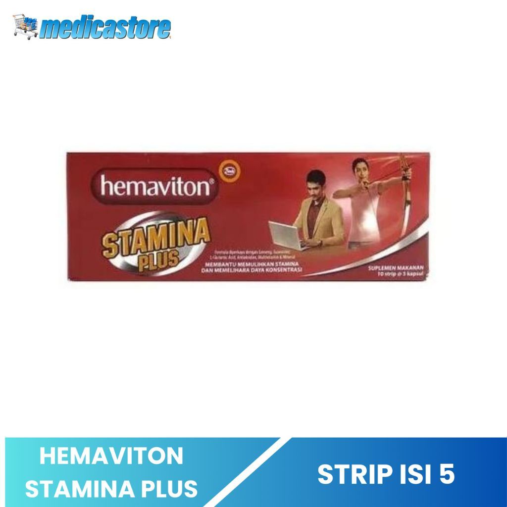 Jual Hemaviton Stamina Plus Strip isi 5 kapsul | Shopee Indonesia