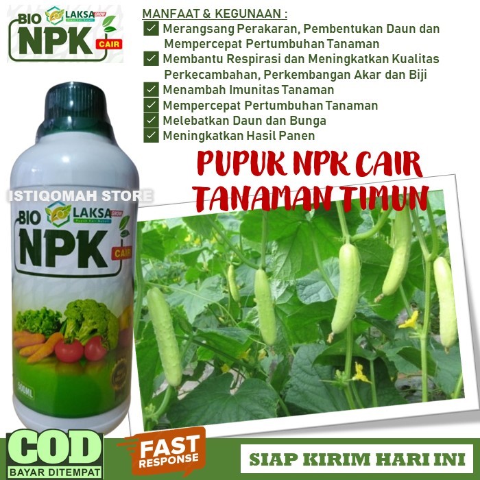 Jual [COD BAYAR DI RUMAH] NPK LAKSA GROW 500ml - Pupuk Semprot Pelebat ...