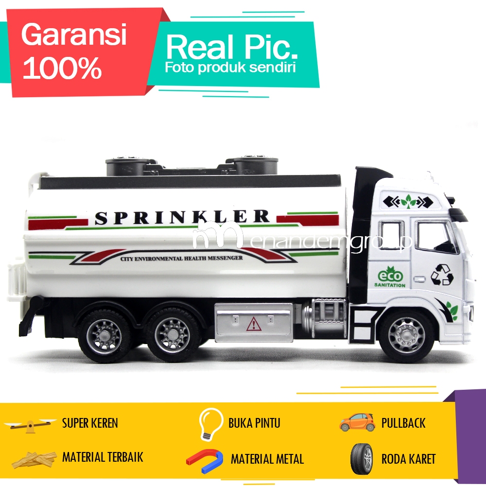 Jual Diecast Miniatur Mainan Mobil Truk Tangki Tanki Air Springkle City ...