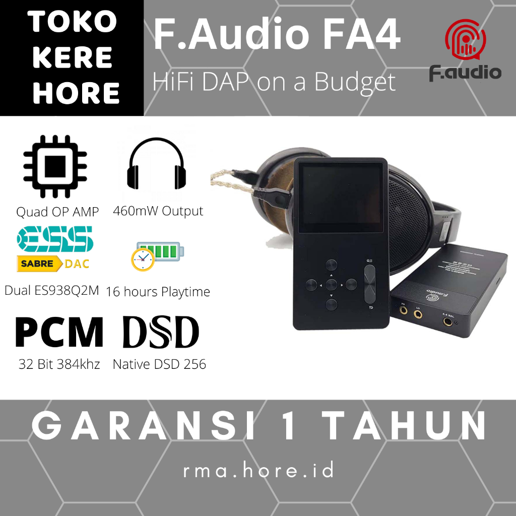 Jual F.Audio FA4 DAP Dual ES903Q2M HiFi High Power | Shopee Indonesia
