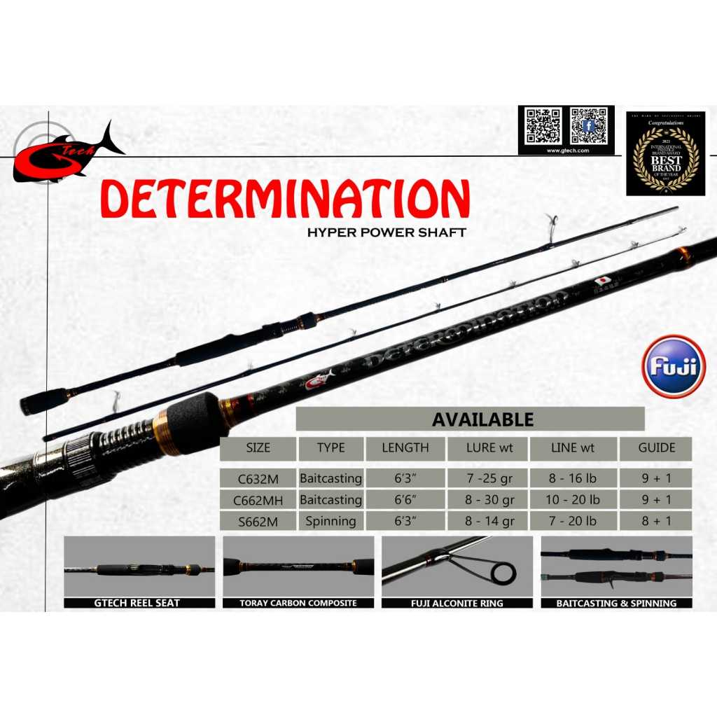 Jual Rod GTECH DETERMINATION HYPER POWER SHAFT | Shopee Indonesia