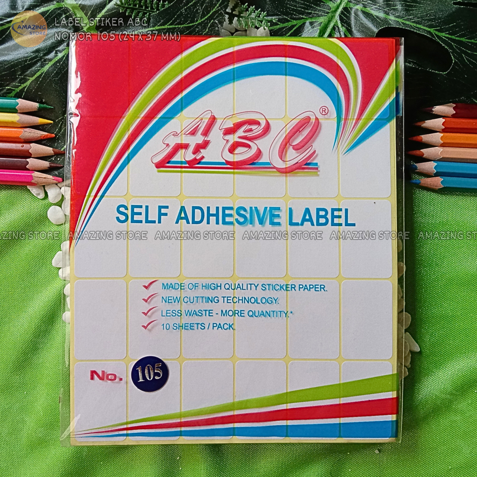 Jual Stiker Label ABC Nomor 105 (24 x 37 mm) | Shopee Indonesia