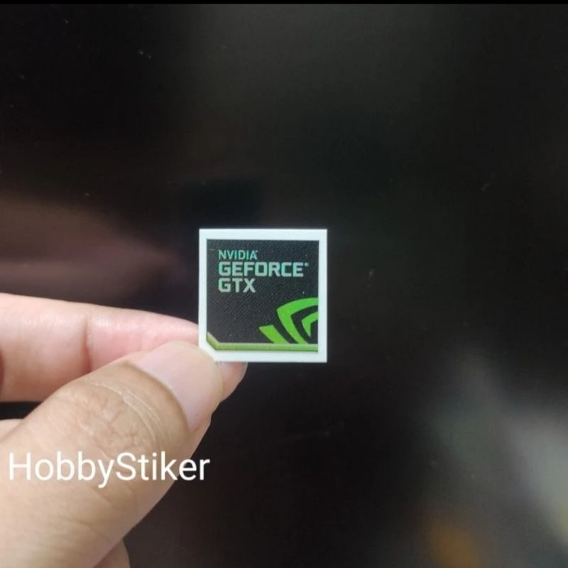Jual Stiker nvidia gtx custom efek hologram untuk pc laptop | Shopee ...