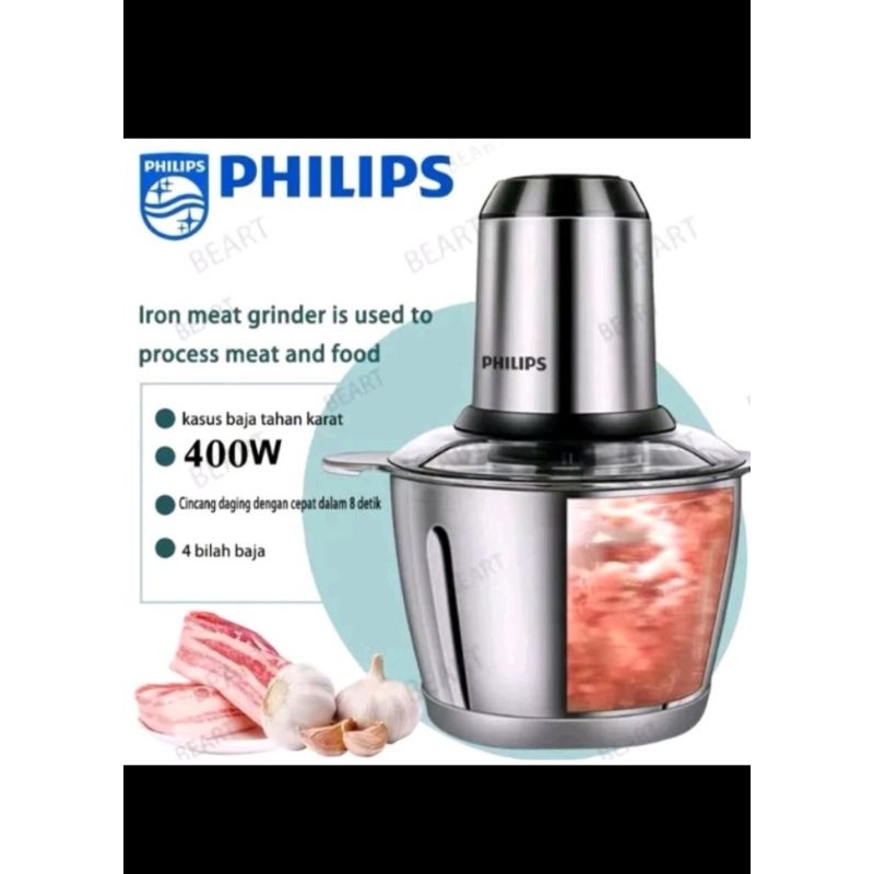 Jual Philips Blender penggiling daging 2L Meat Chopper multifungsi ...