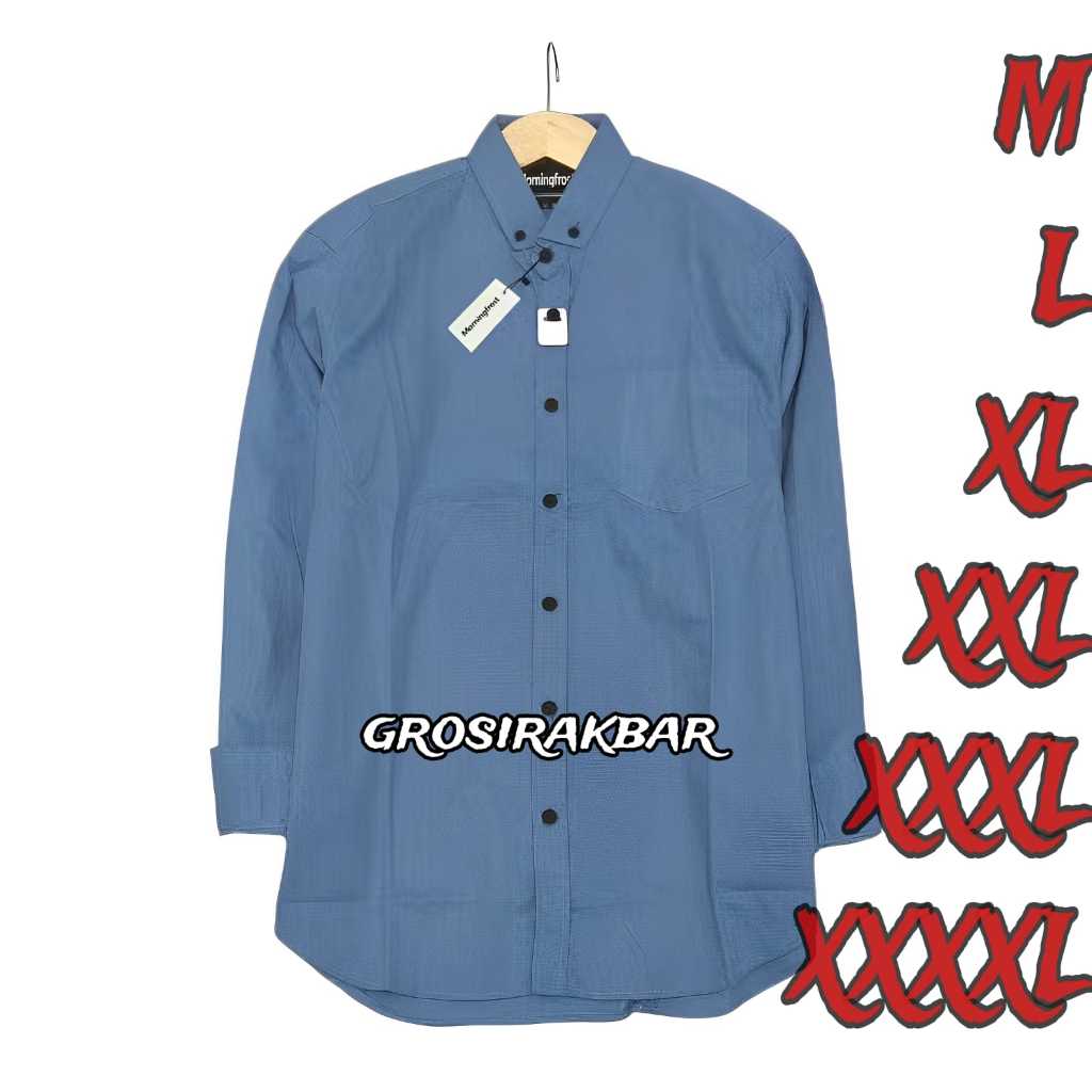 Kemeja Lengan Panjang Teresia Blue
