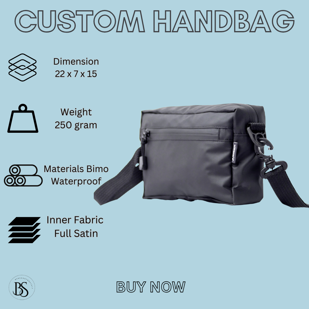 Jual Handbag Custom Design Suka Suka Material Bimo Waterproof Garansi ...