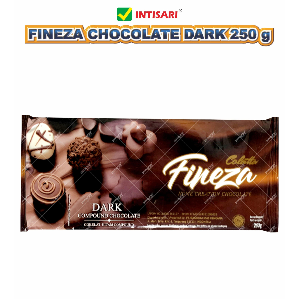 Jual FINEZA DARK CHOCOLATE COMPOUND 250 G | Shopee Indonesia