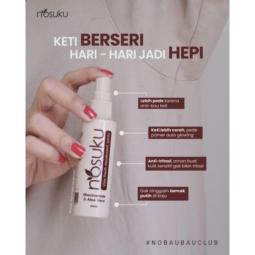 Nosuku Stay Fresh Deodorant Spray 60ml