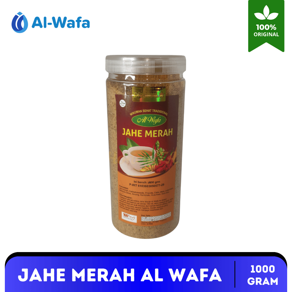 Jual AL WAFA Jahe Merah Bubuk Instan 1 KG | Shopee Indonesia