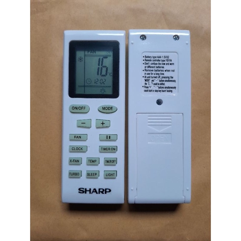 Jual Remote AC Sharp Terlengkap & Harga Terbaru Agustus 2026 | Shopee ...