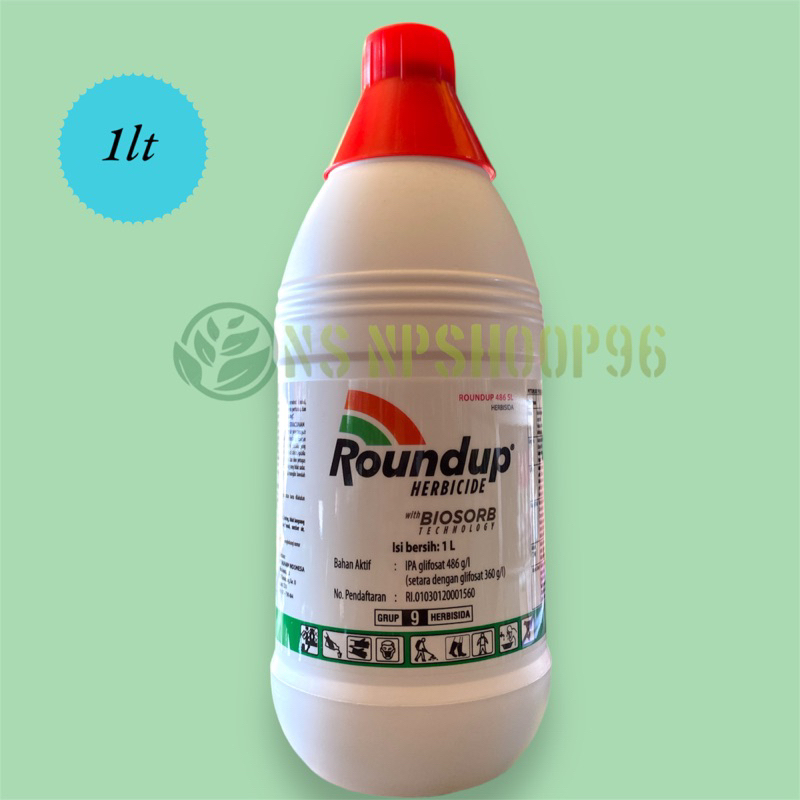 Jual Roundup 480SL ROUND DUP Herbisida pembasi rumput dan gulma 1Lt ...