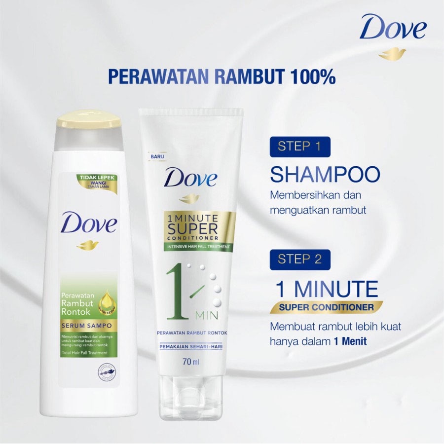 Jual DOVE Super Conditioner Intensive Hair Fall / Kondisioner Rambut ...