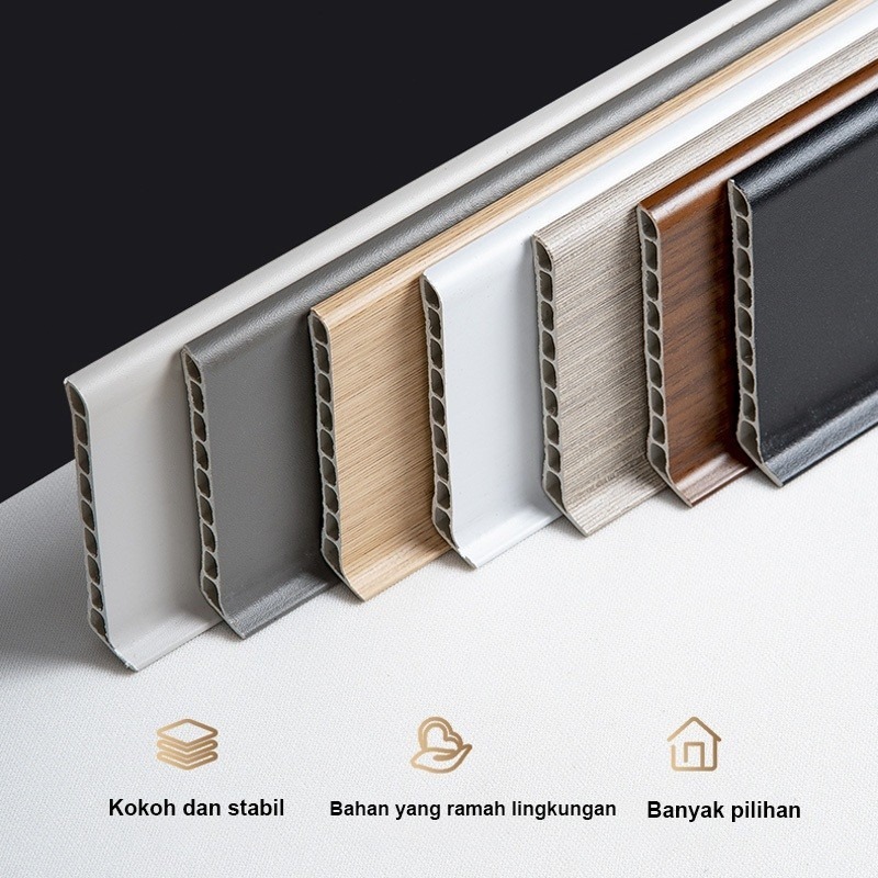 Jual SKIRTING LIST LANTAI KAYU LANTAI (290cm x 8/10 cm) / Plint PVC ...