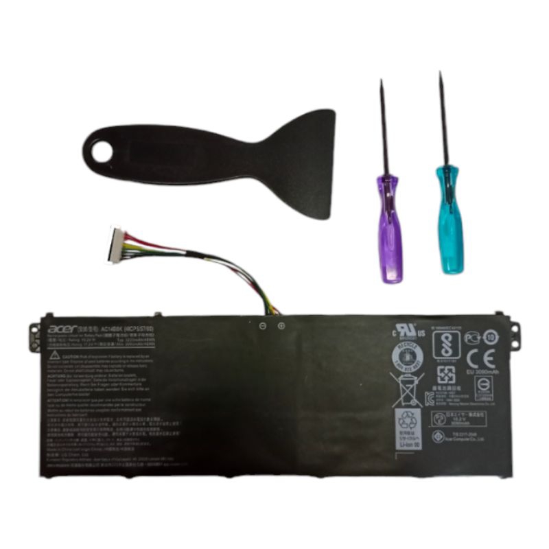 Indmird Akku AC14B18J Für Acer Laptops - 11.4V 3220mAh Li-Ion Ersatzbatterie