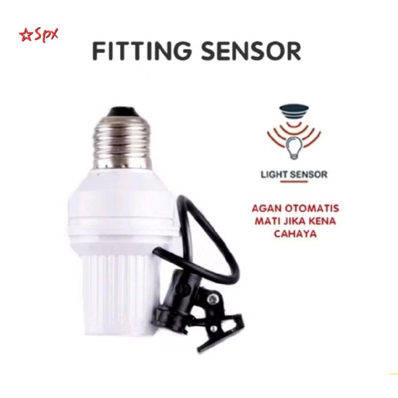 Jual Fitting Lampu Listrik Sensor Cahaya Otomatis Intuk Semua Lampu ...