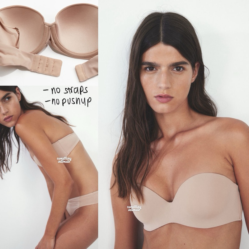 H&M Nude Strapless Bra Microfiber Strapless Balconette Bra Bh Tanpa  Tali Nude Kemben Cotton Strapless Pushup Bra Kemben Push Up Bh Bandeau  Jastip