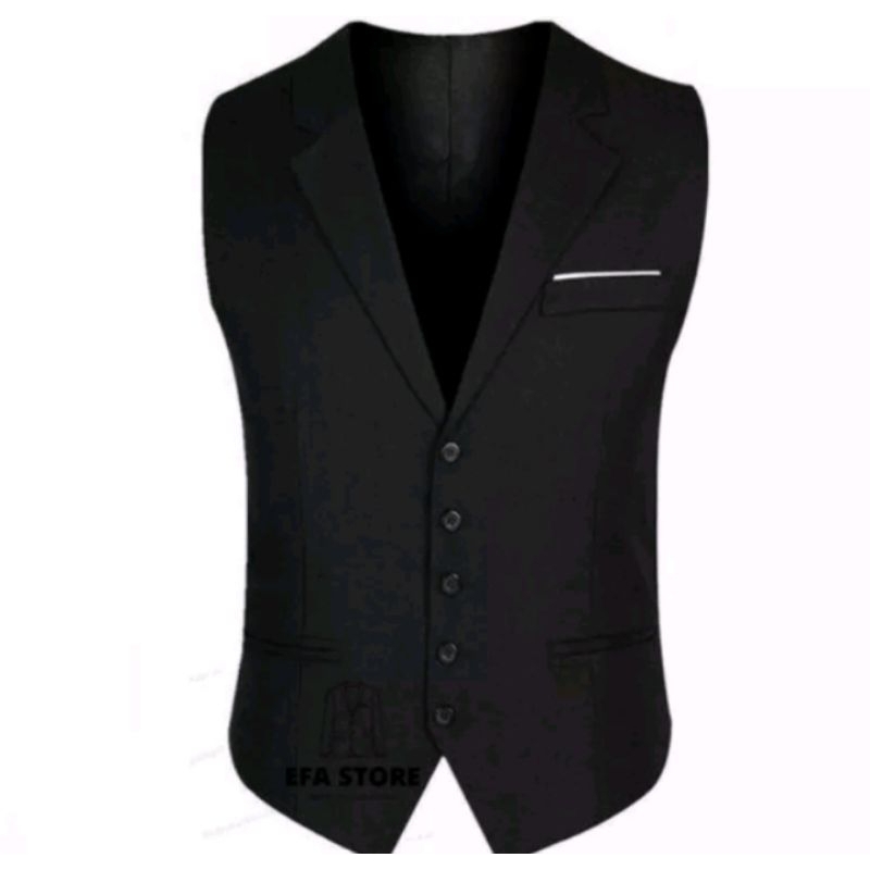 Jual Rompi jas/vest pria kerah jas/Rompi formal | Shopee Indonesia