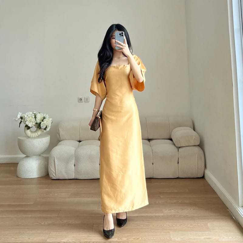 Jual BIG SIZE COD DRESS FELICIA CASUAL KONDANGAN NATAL PESTA BAHAN ...