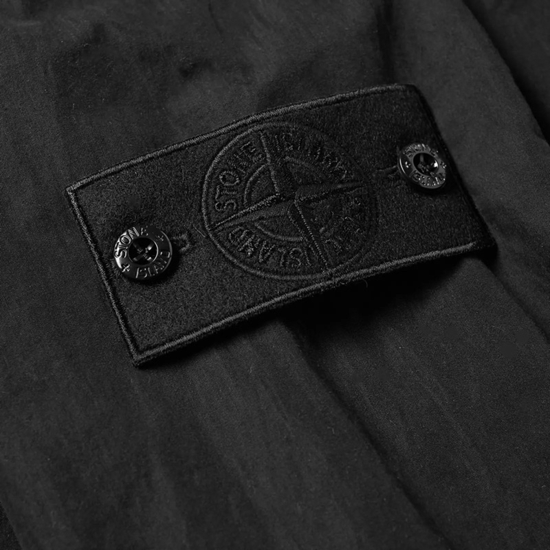 Stone island ghost resin cotton popover hooded smock store