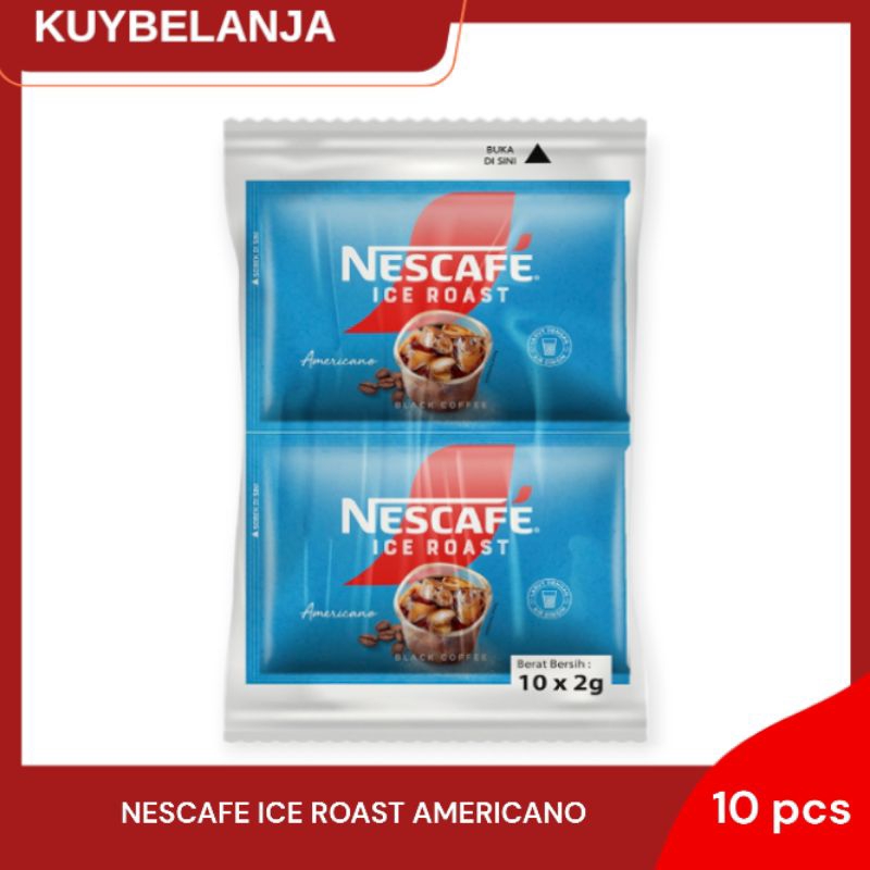 Jual Nescafe Ice Roast Kopi Instant Americano bag isi 10x2gr | Shopee ...