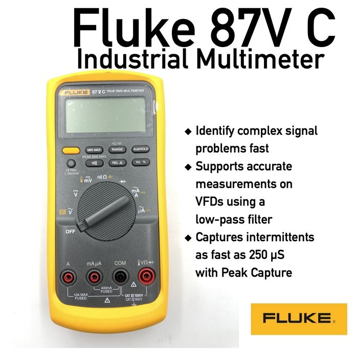 Jual Fluke 87-V Digital Industrial Multimeter True-RMS 87V | Shopee ...