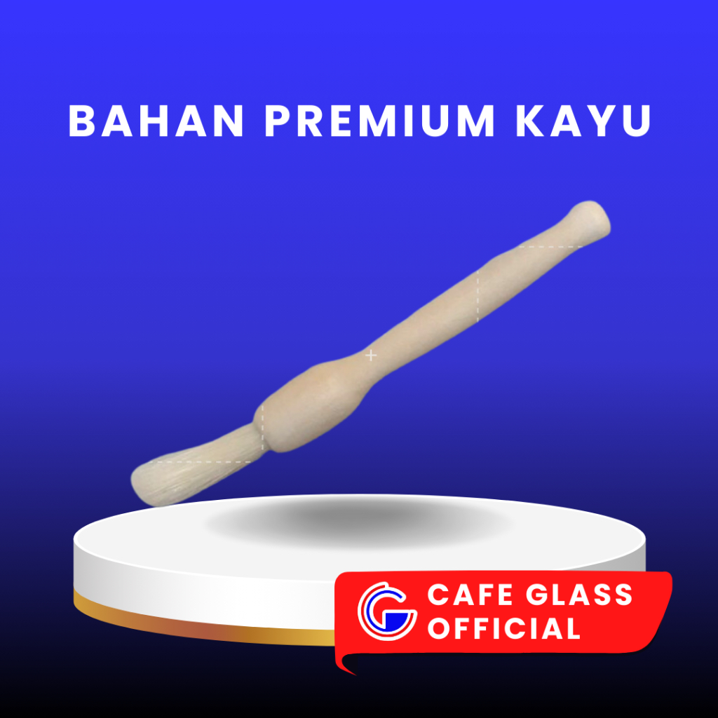 Kuas Kayu Kue Kering Nastar Premium - Food Grade Brush Wood - Kuas Telur Bake - Hippo B-0092