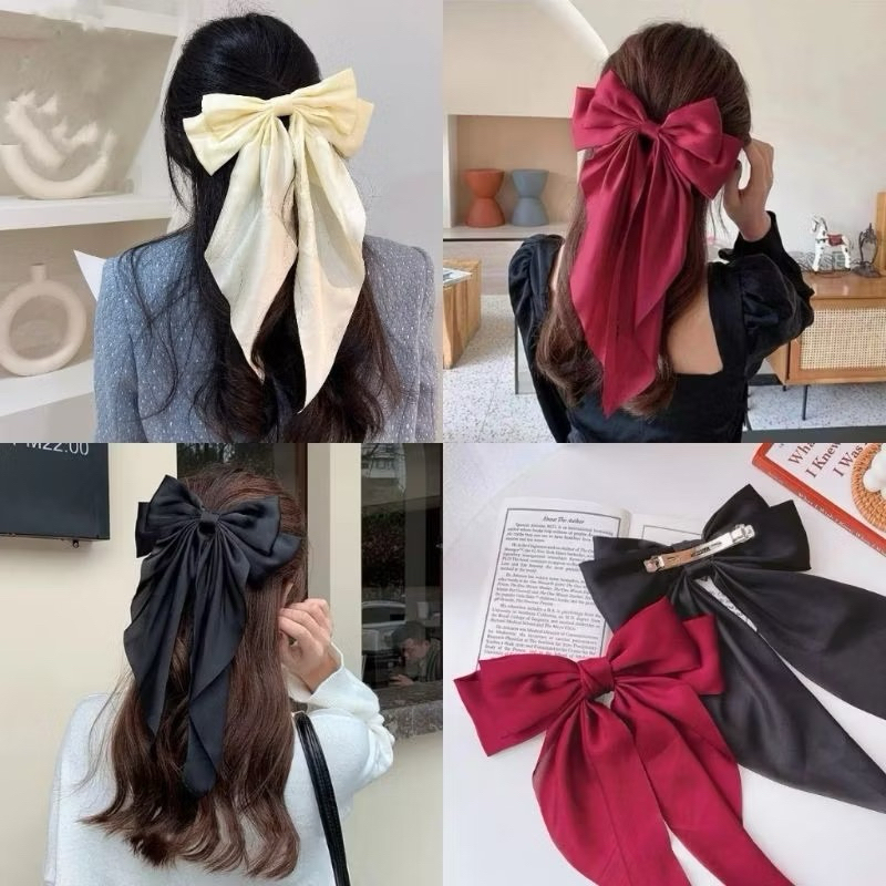 Jual JEPIT RAMBUT PITA(WD Jepit Rambut Ikat Rambut Pita Besar Wanita ...