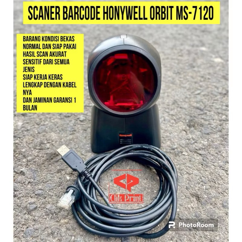 Jual Barcode Scaner Honeywell Ms-7120 1D Bekas | Shopee Indonesia