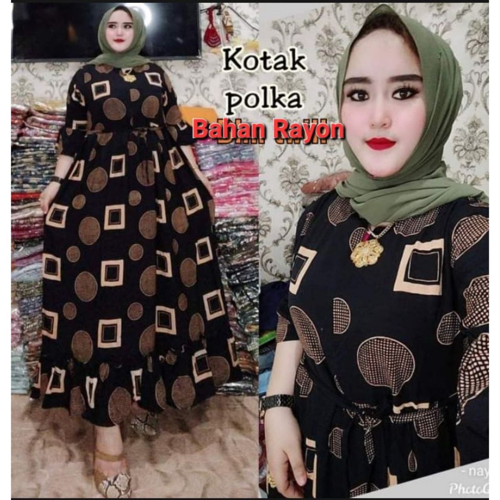 Jual Hazafa Store Gamis Jumbo Bahan Rayon Jumbo Ld 120CM | Shopee Indonesia